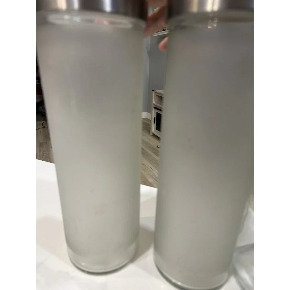 IKEA Frosted Glass Food Storage And IKEA Glass Storage Canister